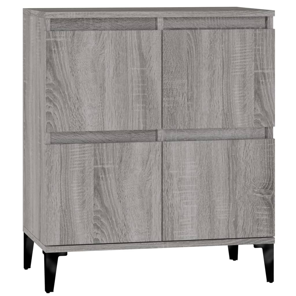 vidaXL Aparador 60x35x70 cm derivados de madeira cinzento sonoma