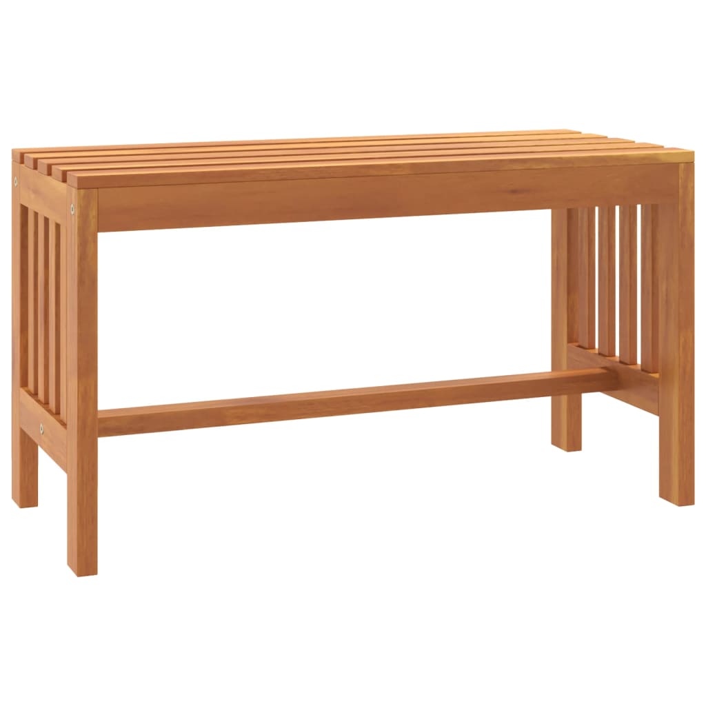 vidaXL Banco de jardim 80 cm madeira de eucalipto maciça