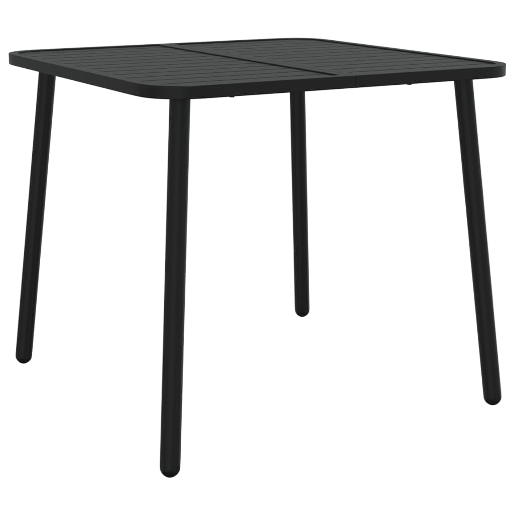 vidaXL Mesa de jardim 80x80x71 cm aço antracite