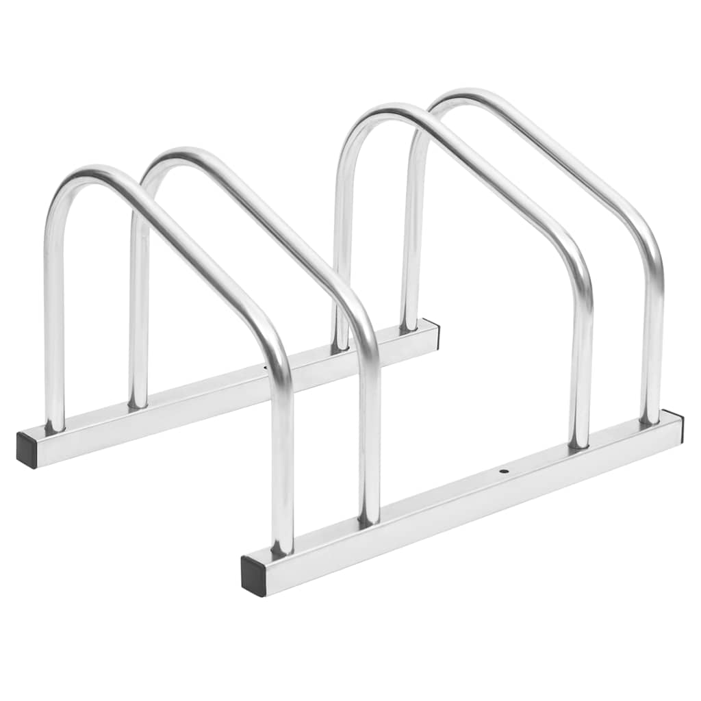 vidaXL Suporte para 2 bicicletas aço galvanizado