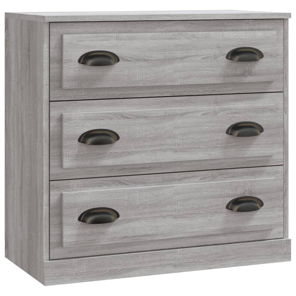 vidaXL Aparador 70x35,5x67,5 cm derivados de madeira cinzento sonoma