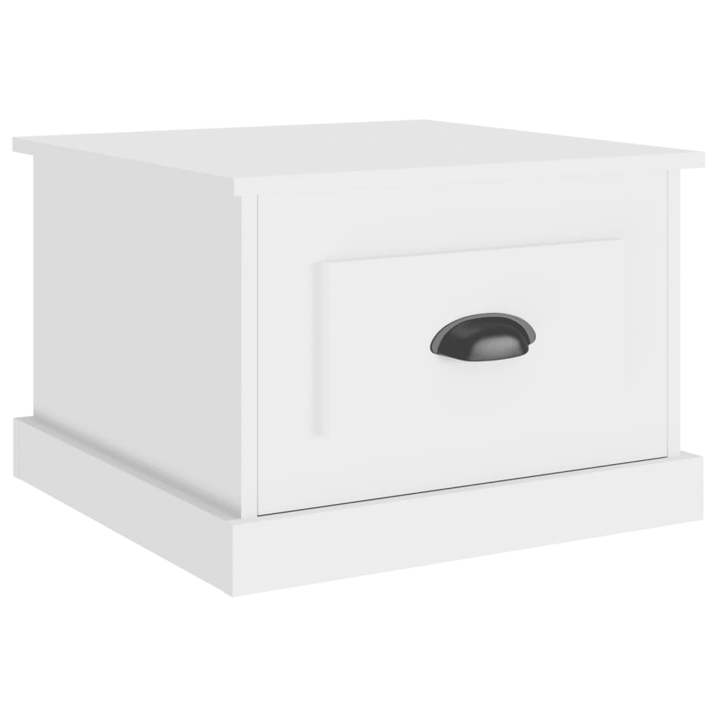 vidaXL Mesa de centro 50x50x35 cm derivados madeira branco