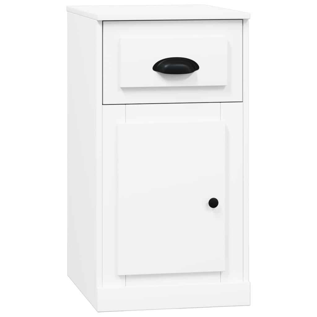 vidaXL Armário de apoio c/ gaveta 40x50x75 cm deriv. madeira branco