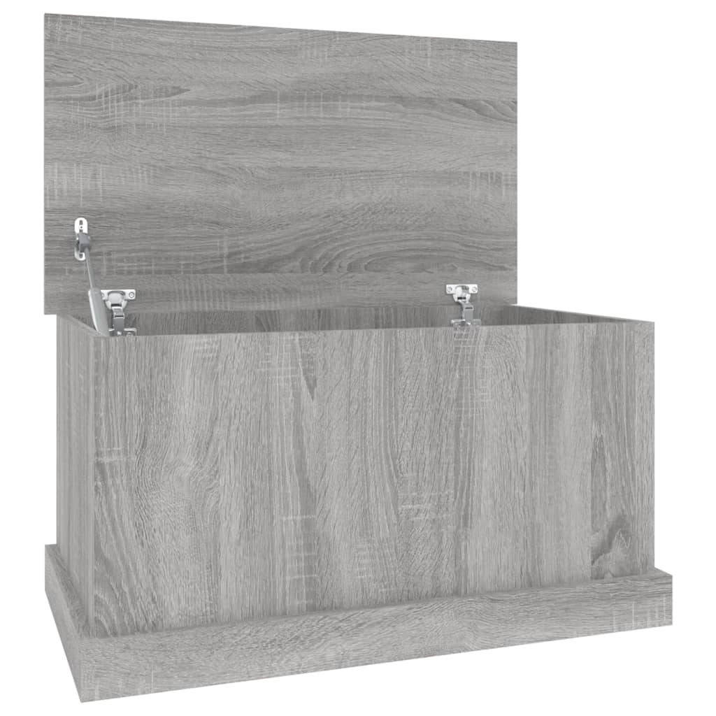 vidaXL Caixa de arrumação 70x40x38 cm derivados madeira cinza sonoma