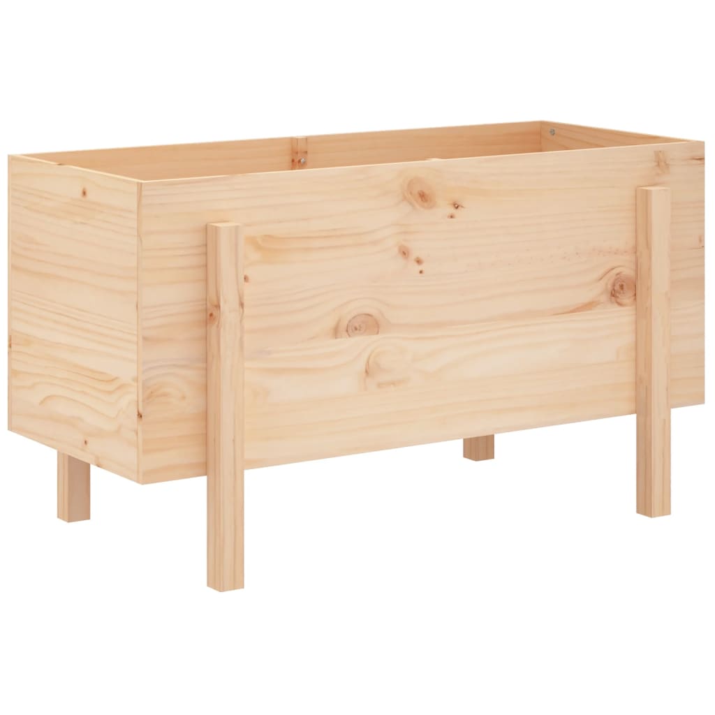 vidaXL Canteiro elevado de jardim 101x50x57 cm madeira de pinho maciça