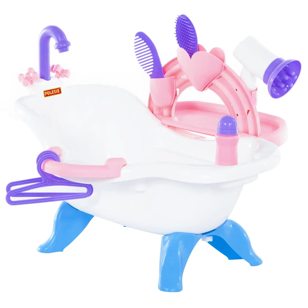 Polesie Wader 7pcs conj. banheira de bonecas infantil 83x53x41,5 cm PP