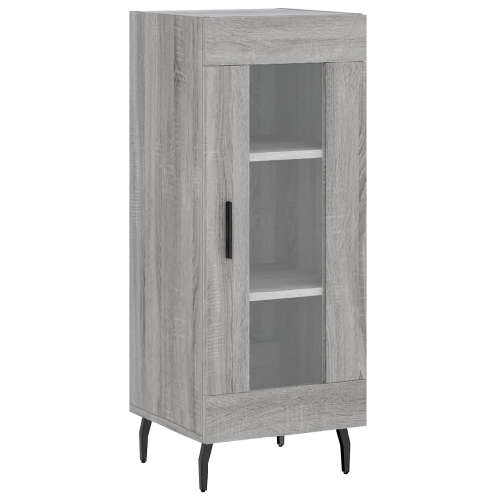 vidaXL Aparador 34,5x34x90 cm derivados de madeira sonoma cinzento