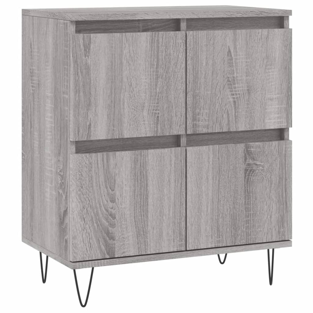 vidaXL Aparador 60x35x70 cm derivados de madeira cinzento sonoma