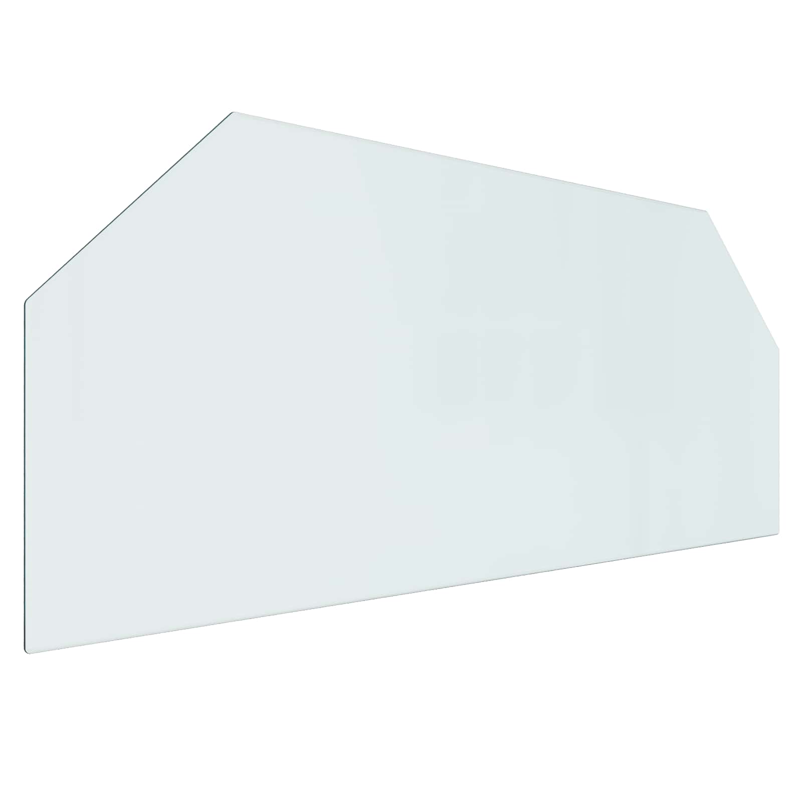 vidaXL Placa de Vidro para Lareira Transparente 120 x 50 cm Vidro