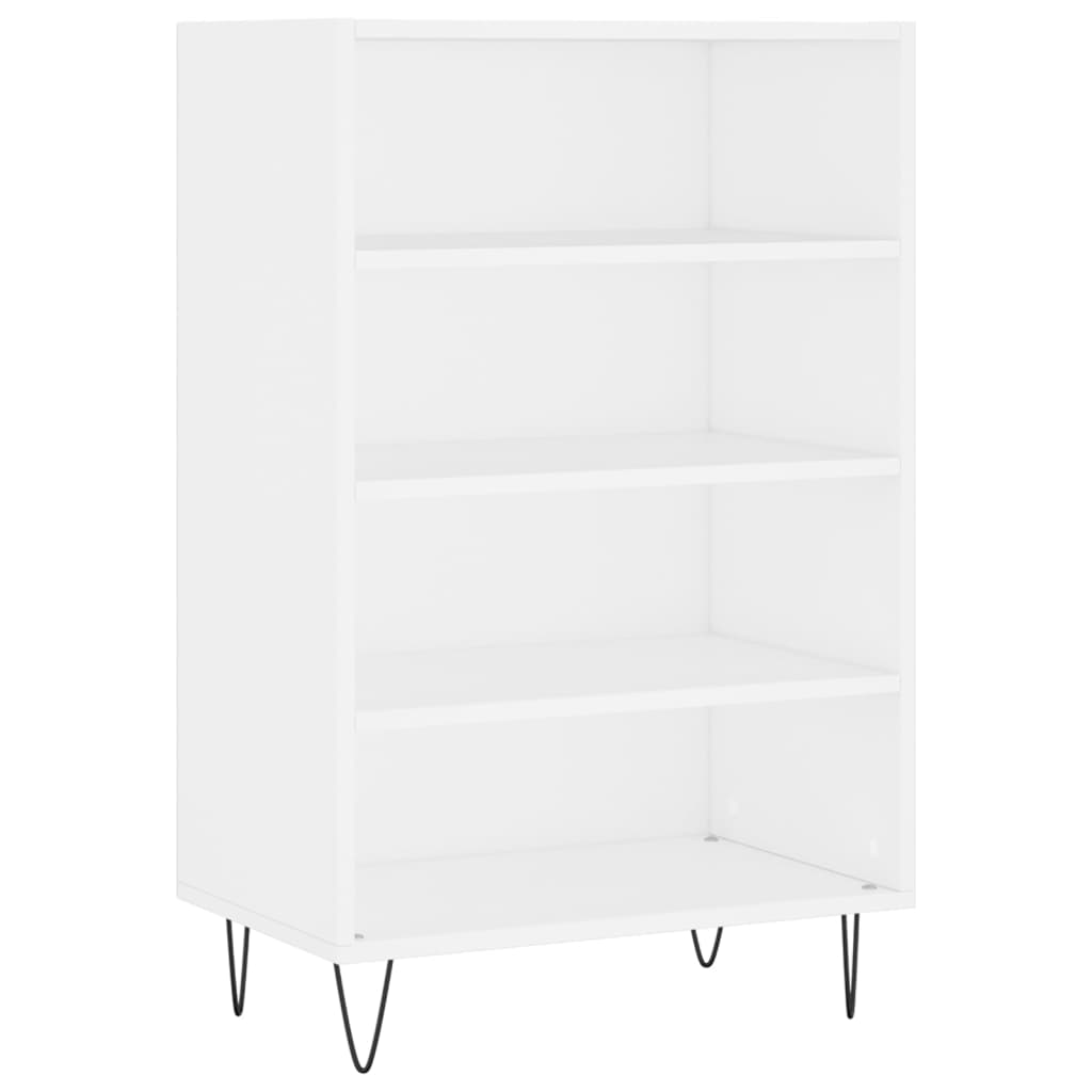 vidaXL Armário alto 57x35x90 cm derivados de madeira branco