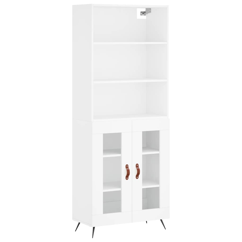 vidaXL Armário alto 69,5x34x180 cm derivados de madeira branco