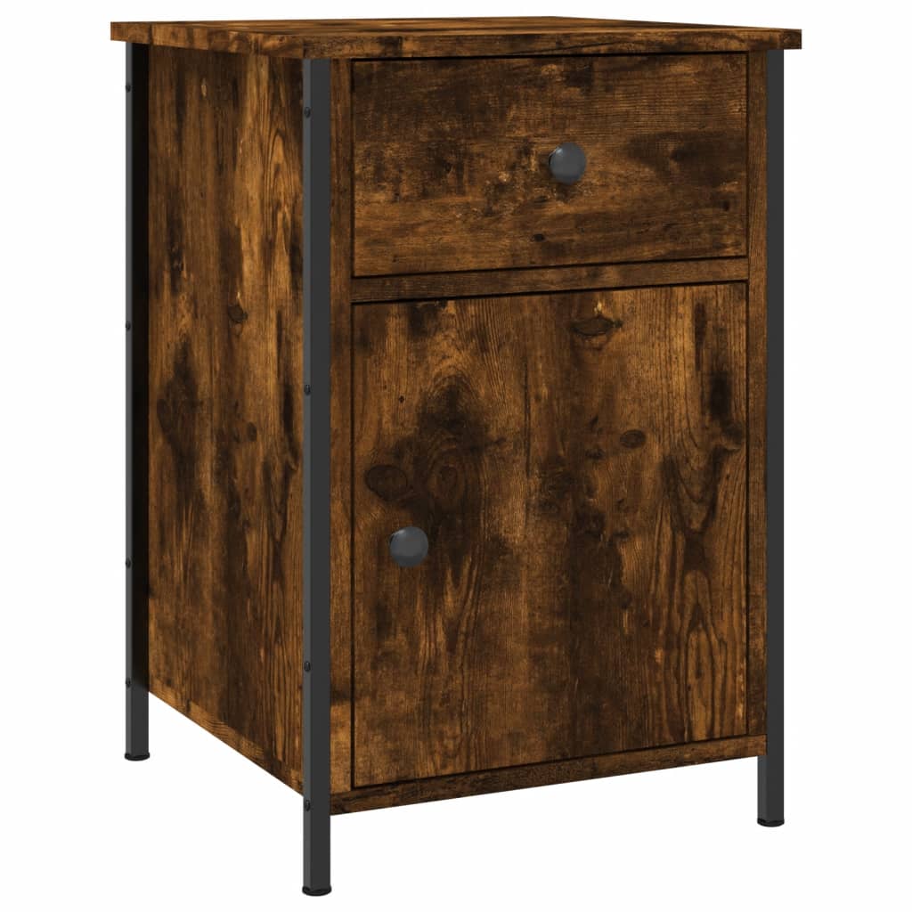 vidaXL Mesa de cabeceira 40x42x60 cm derivados madeira carvalho fumado