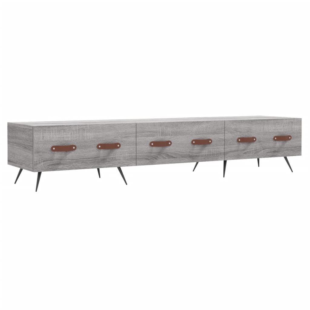 vidaXL Móvel de TV 150x36x30 cm derivados de madeira cinzento sonoma