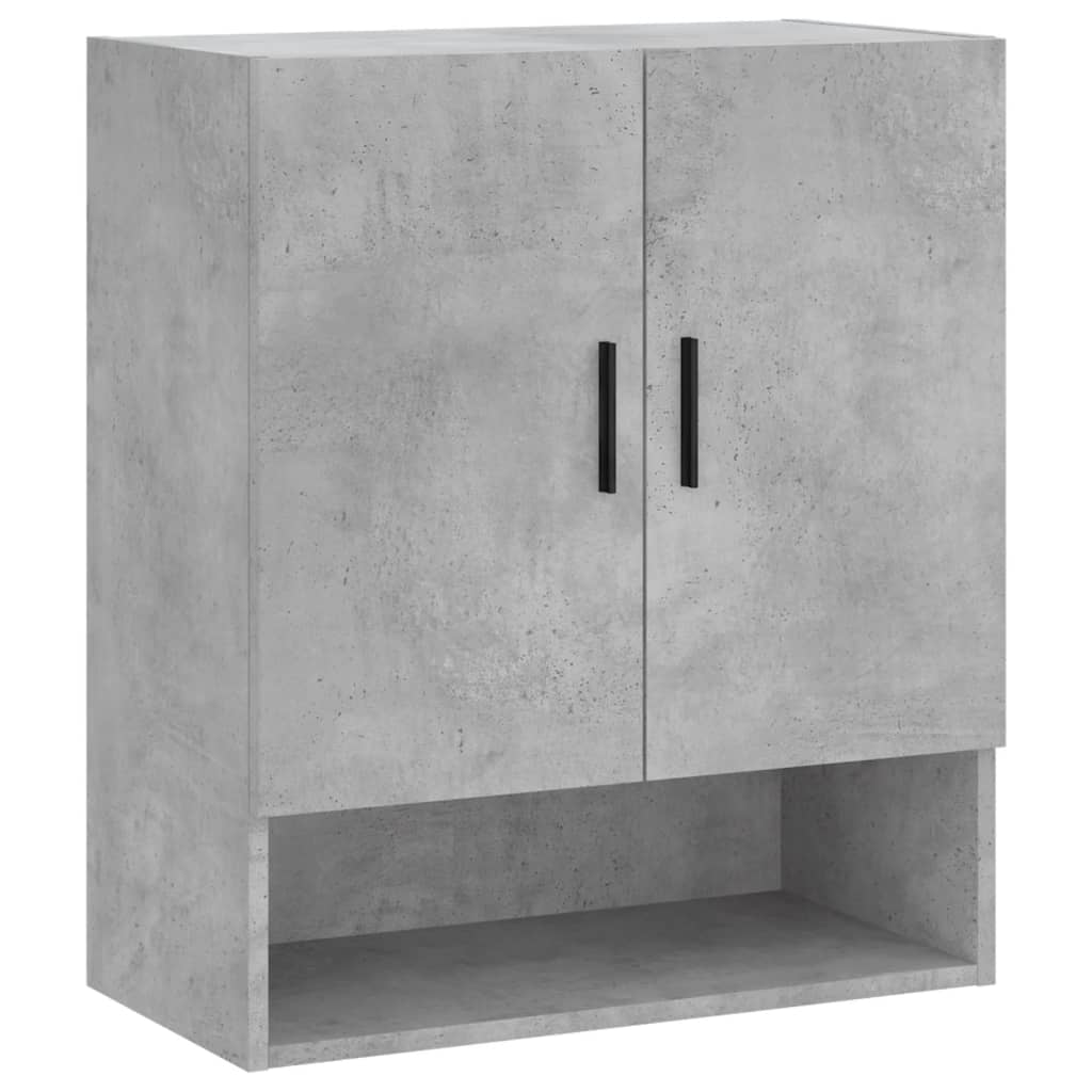 vidaXL Armário parede 60x31x70cm derivados de madeira cinzento cimento