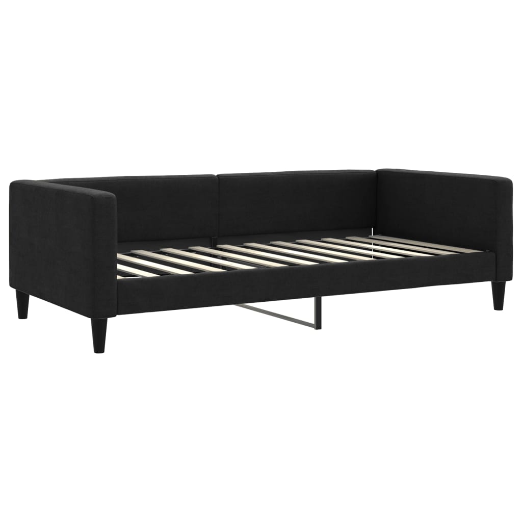vidaXL Sofá-cama 100x200 cm tecido preto