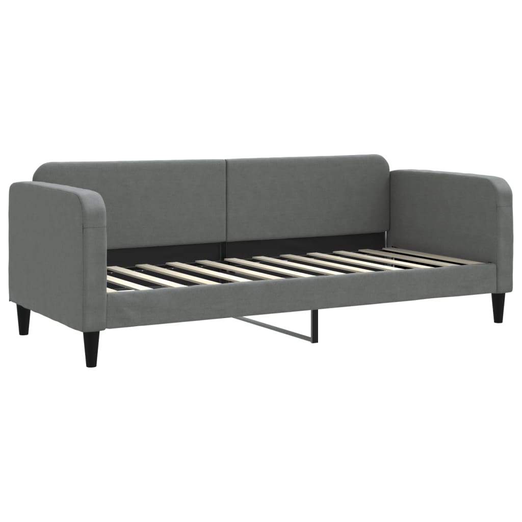 vidaXL Sofá-cama 80x200 cm tecido cinzento-escuro