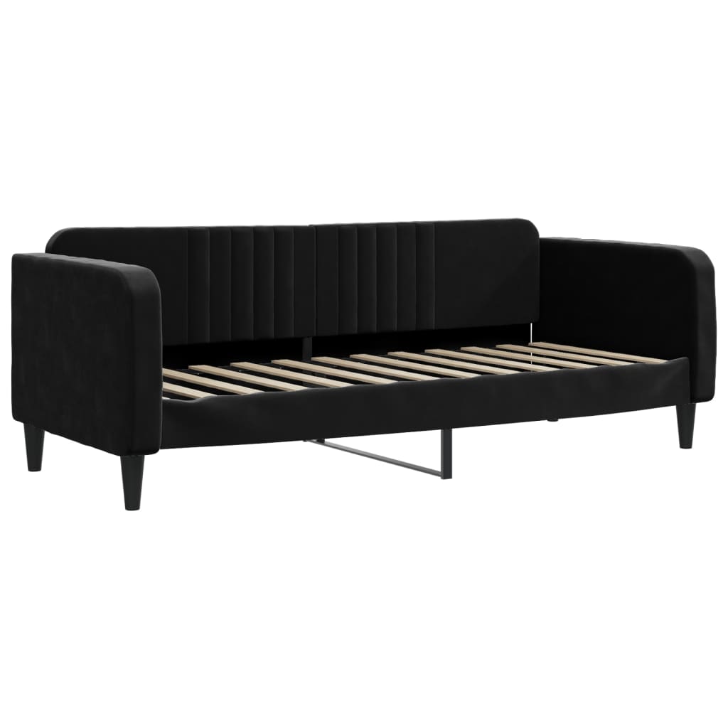 vidaXL Sofá-cama 80x200 cm veludo preto