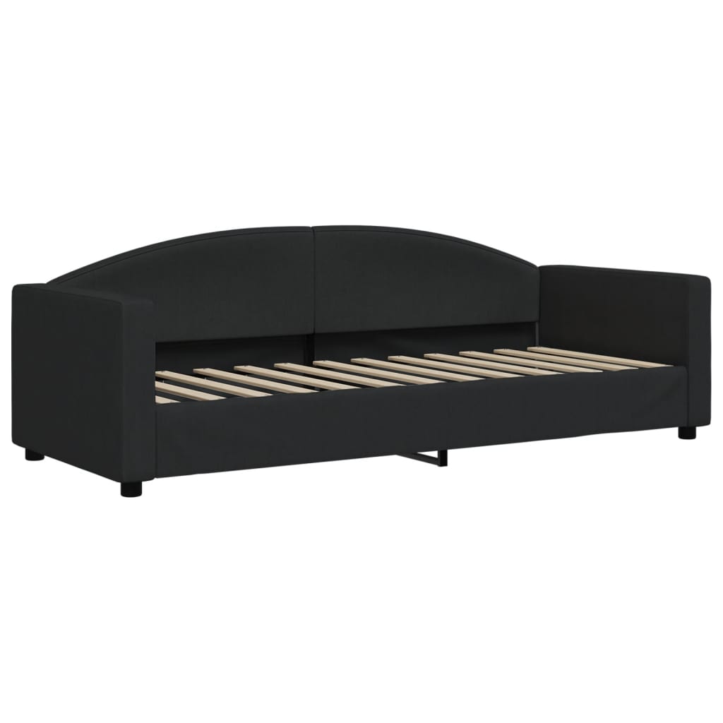 vidaXL Sofá-cama 80x200 cm tecido preto
