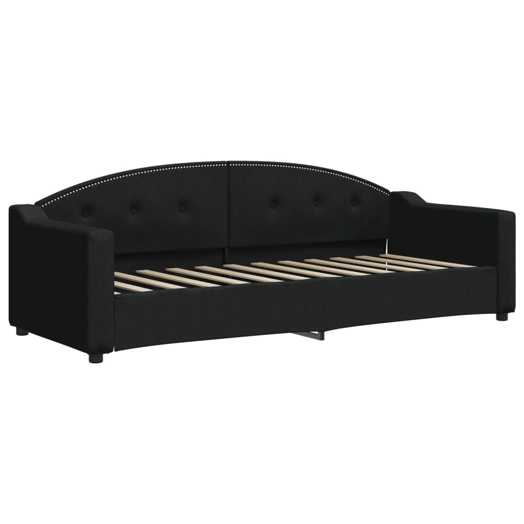 vidaXL Sofá-cama 80x200 cm tecido preto