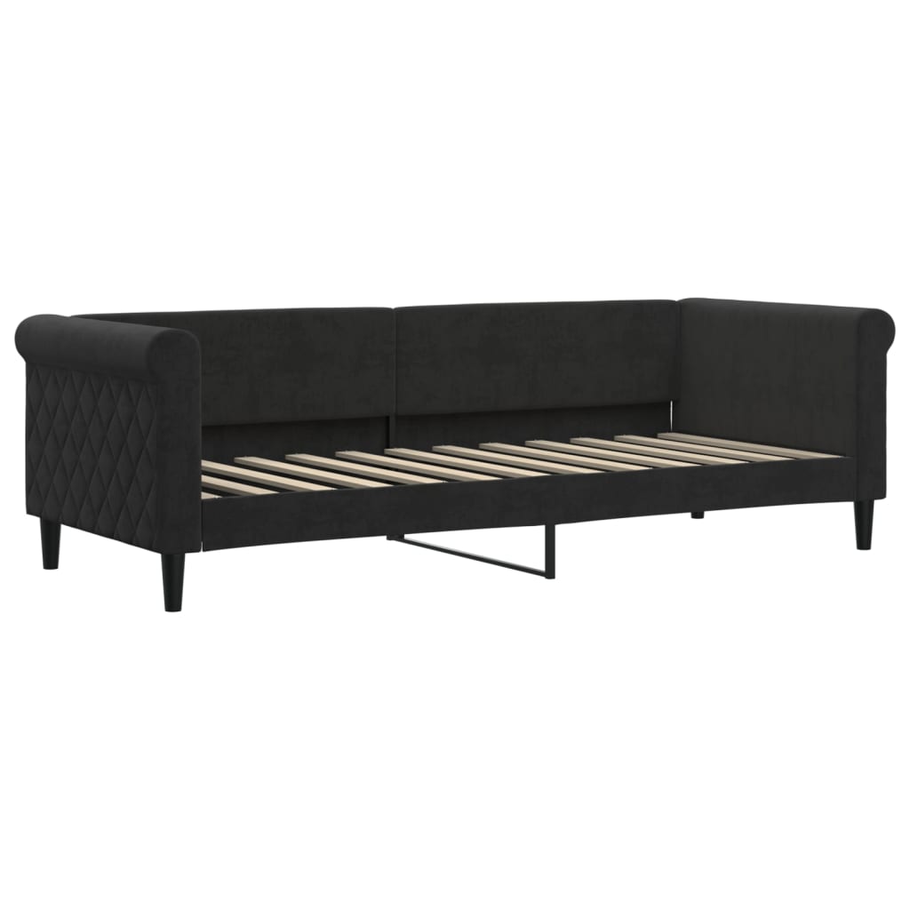 vidaXL Sofá-cama 80x200 cm veludo preto