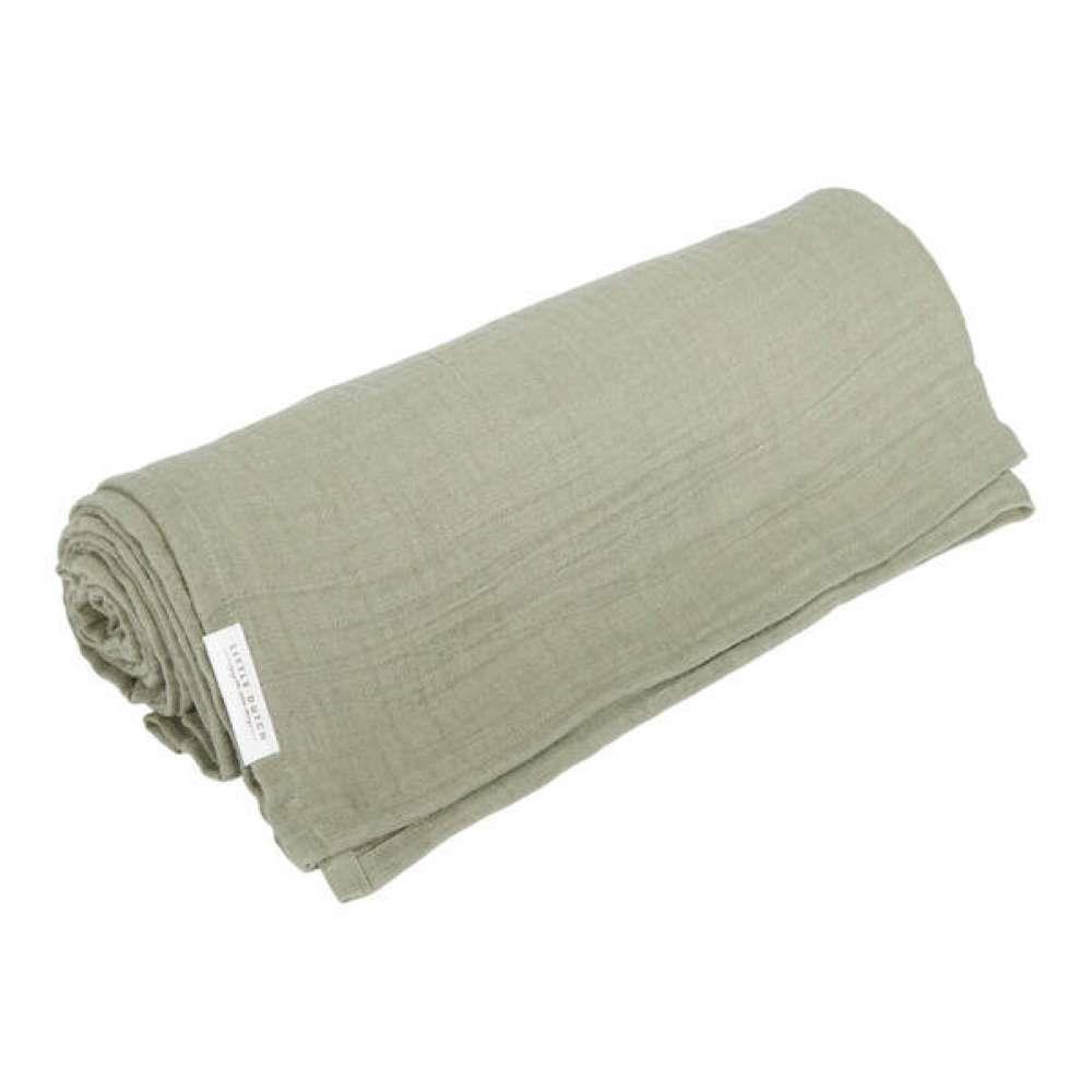 Musselina Little Dutch Little Farm Pure Olive 120x120cm