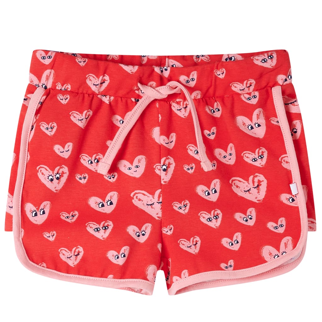 Calções de criança com cordão vermelho 140