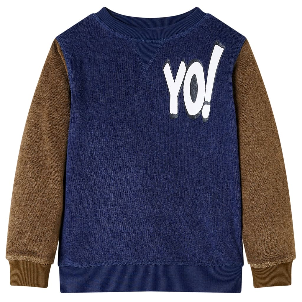 Sweatshirt para criança azul-marinho escuro 92