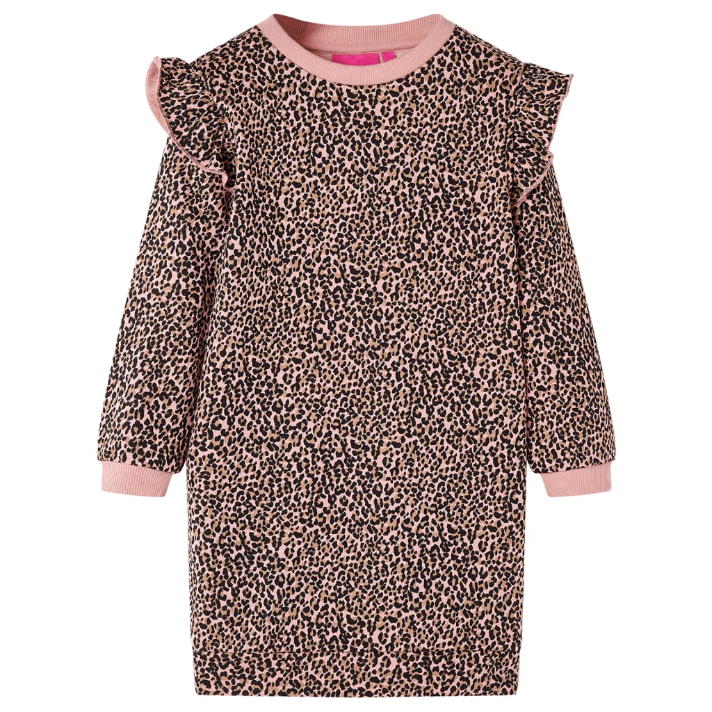 Vestido de criança rosa-médio 116