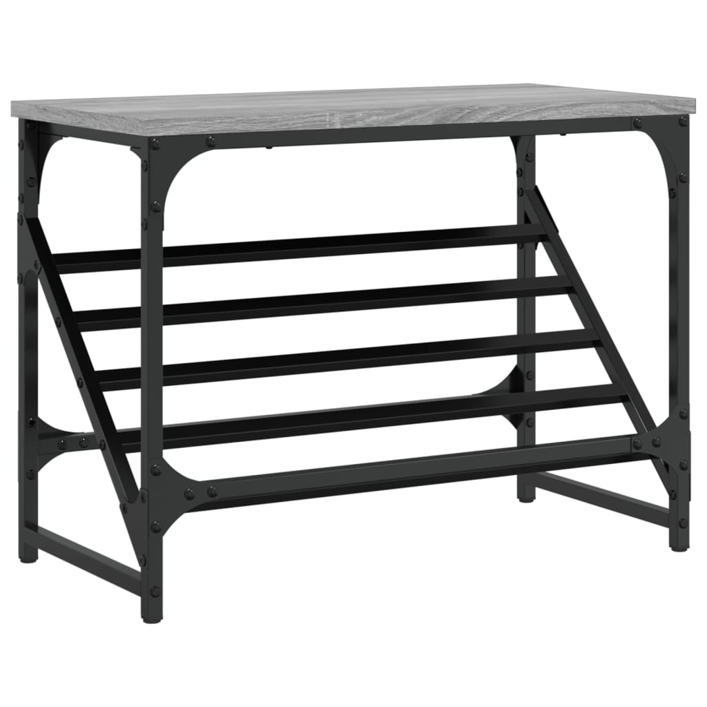 vidaXL Sapateira 60x30x45 cm derivados de madeira cinzento sonoma
