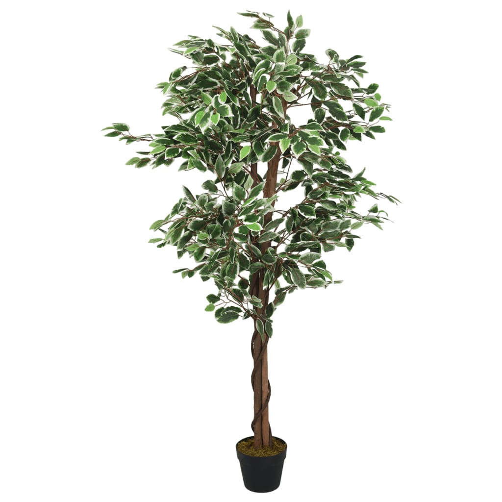 vidaXL Figueira artificial 756 folhas 150 cm verde