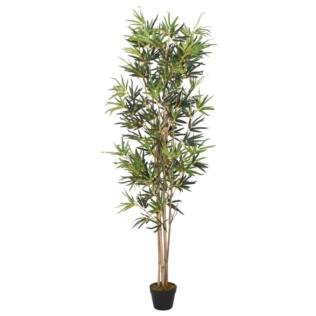 vidaXL Árvore de bambu artificial 828 folhas 150 cm verde