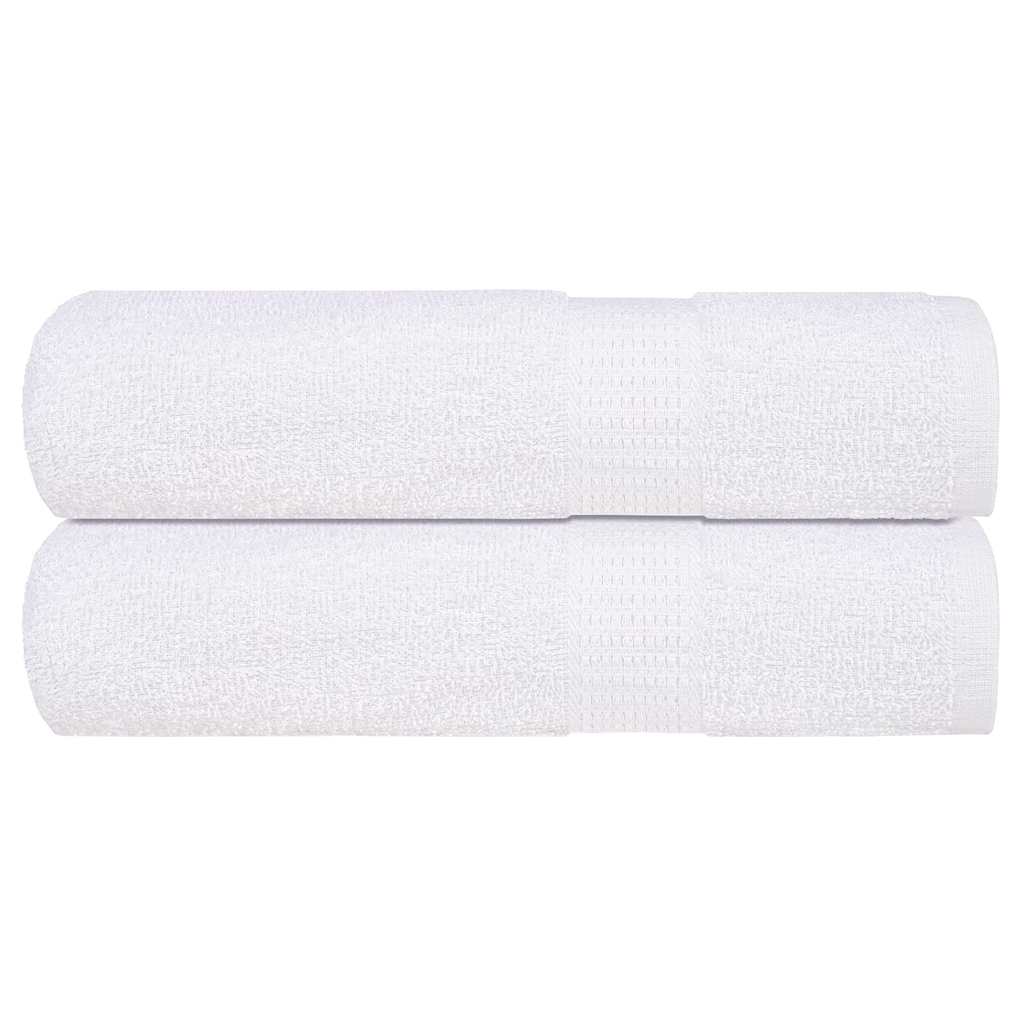 vidaXL Toalhas de banho FROGN 2pcs 70x140 cm 360 g/m² branco