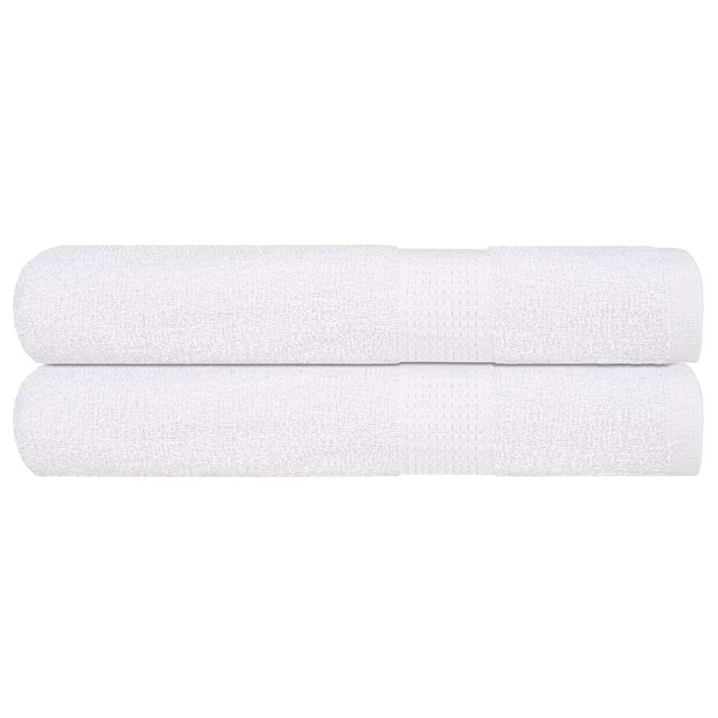 vidaXL Toalhas de sauna FROGN 2 pcs 80x200 cm 360 g/m² branco