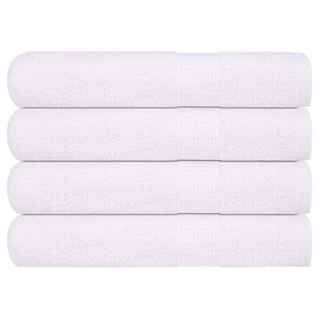 vidaXL Toalhas de sauna FROGN 4 pcs 80x200 cm 360 g/m² branco