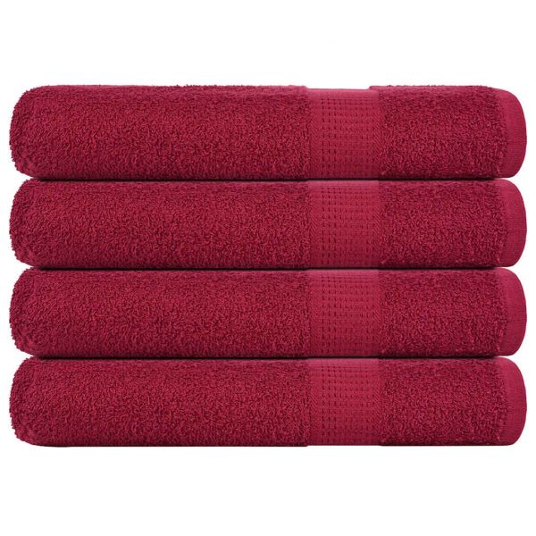 vidaXL Toalhas 4 Peças 100x200 cm 360 Gsm 100% Algodão - 187373761