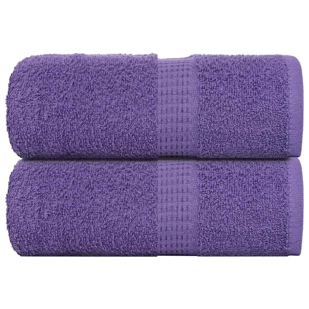 vidaXL Toalhas de mãos FROGN 2 pcs 30x30 cm 360 g/m² roxo
