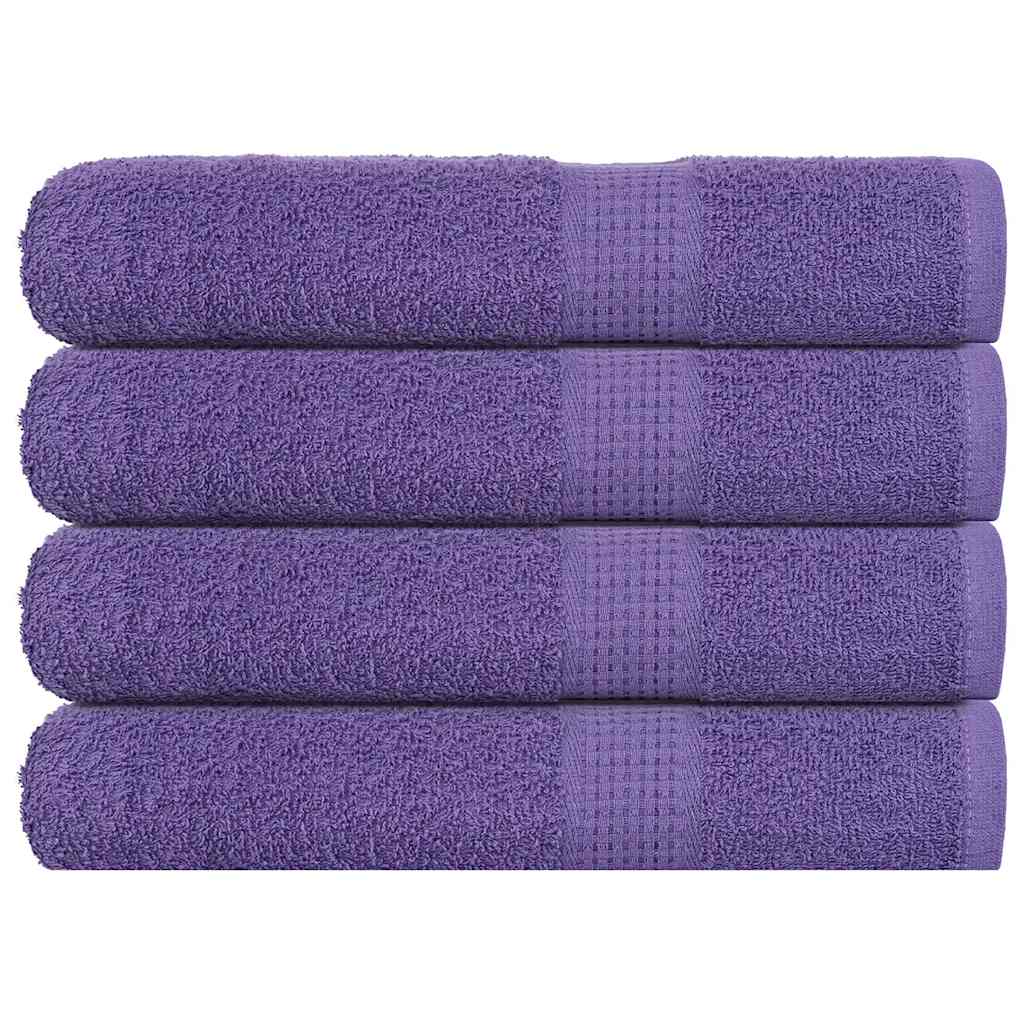 vidaXL Toalhas de sauna FROGN 4 pcs 80x200 cm 360 g/m² roxo