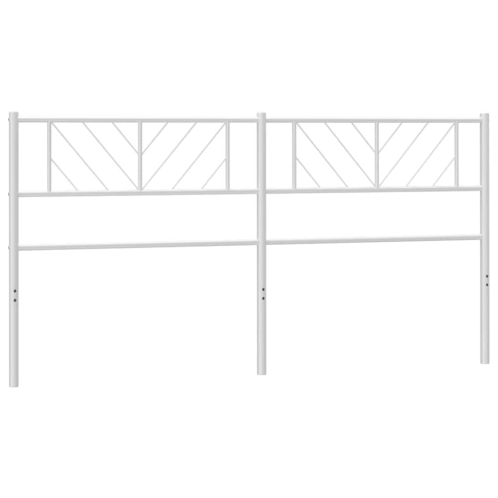 vidaXL Cabeceira de substituição 200 cm metal branco