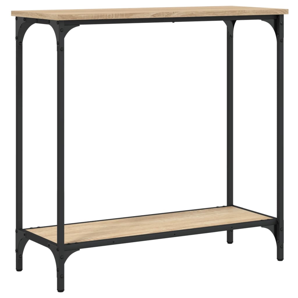 vidaXL Mesa de console Carvalho Sonoma 75x30,5x75 cm Madeira projetada
