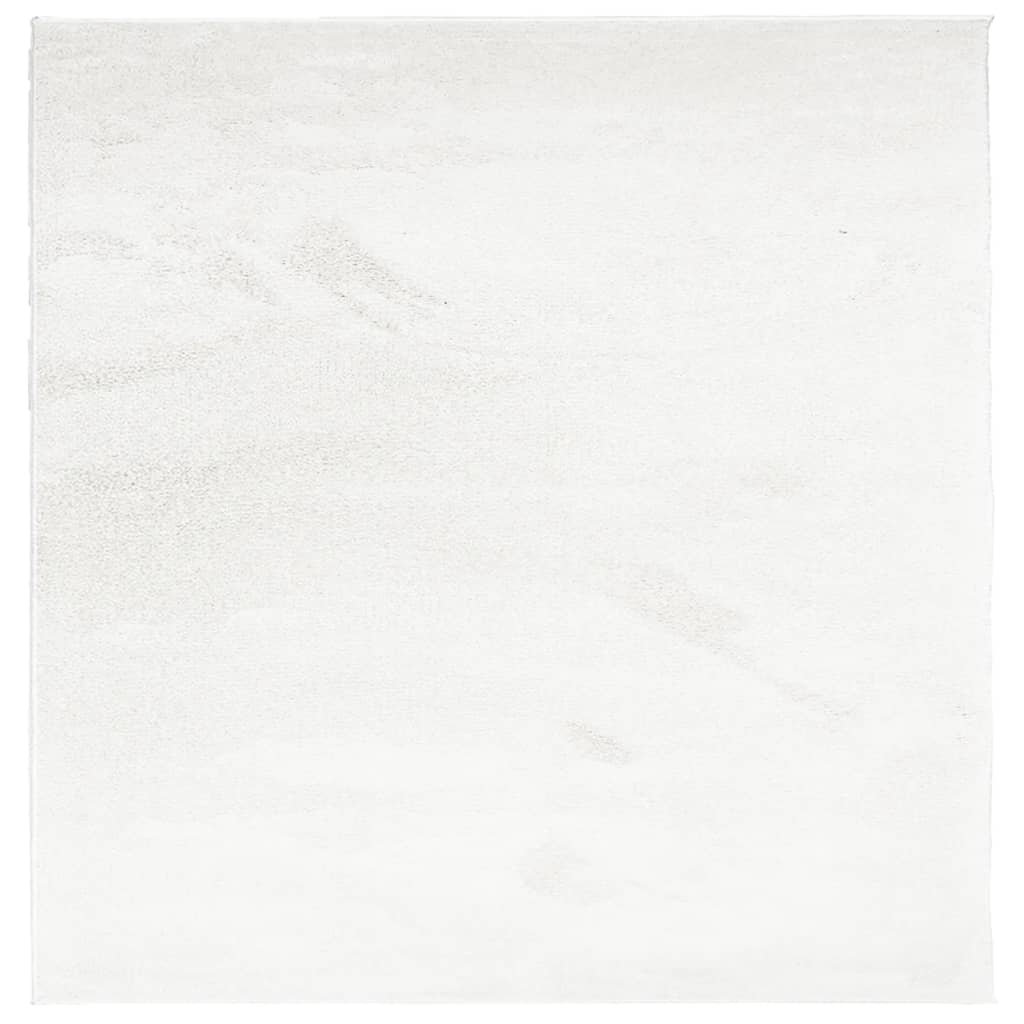 vidaXL Tapete de pelo curto OVIEDO 120x120 cm creme