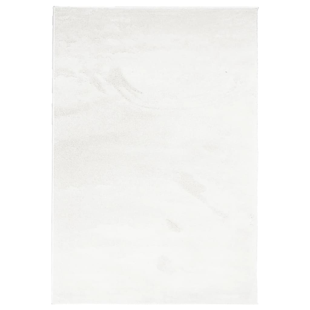 vidaXL Tapete de pelo curto OVIEDO 140x200 cm creme