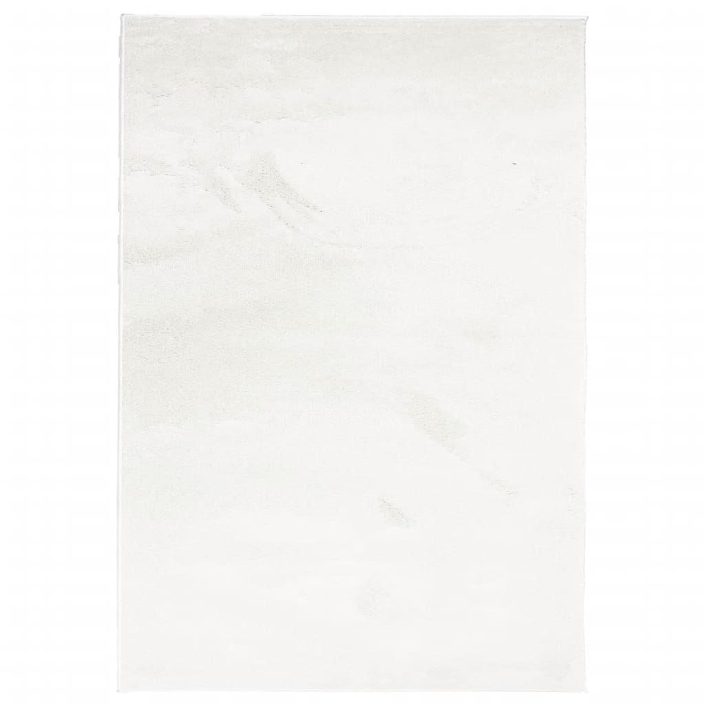 vidaXL Tapete de pelo curto OVIEDO 160x230 cm creme