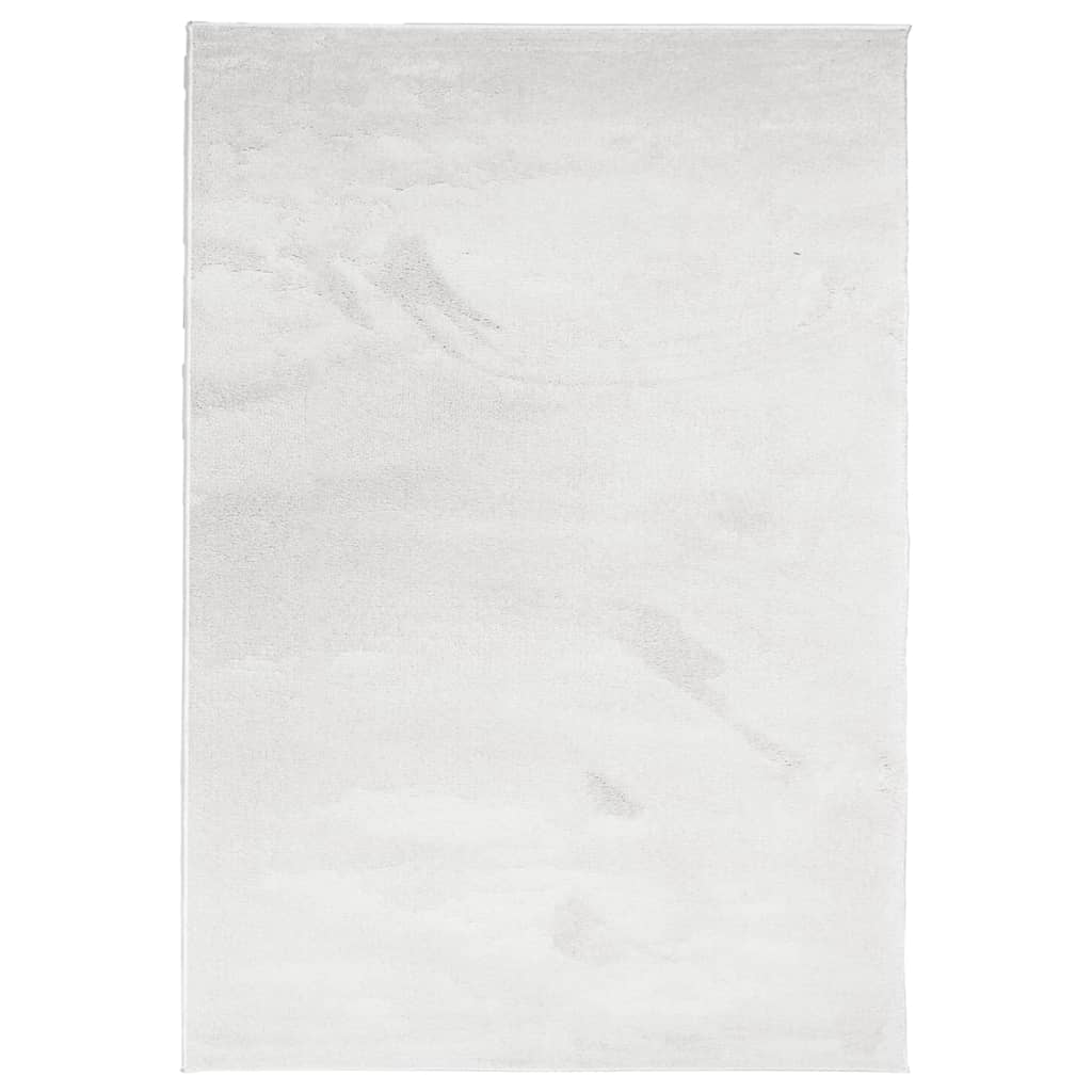 vidaXL Tapete de pelo curto OVIEDO 120x170 cm cinzento