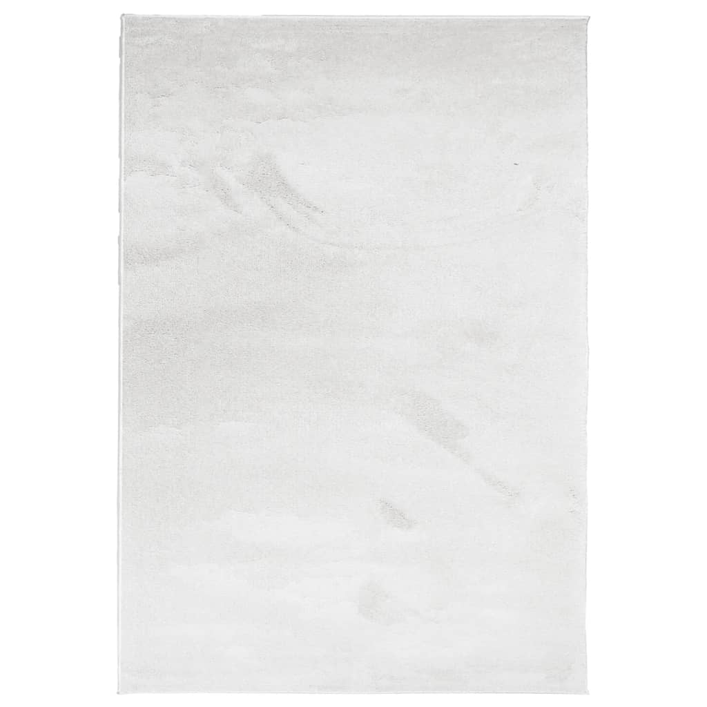 vidaXL Tapete de pelo curto OVIEDO 140x200 cm cinzento