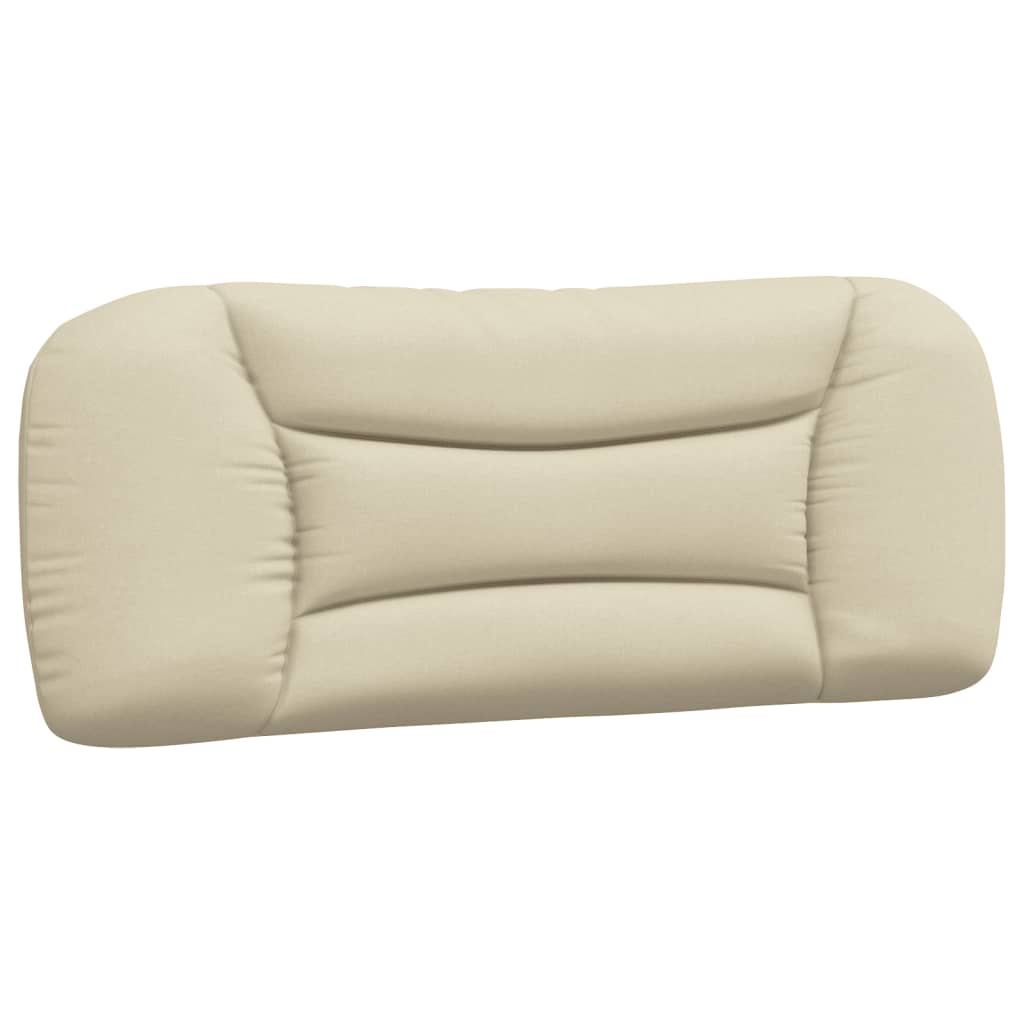 vidaXL Almofadão de cabeceira Hvar 100 cm tecido creme
