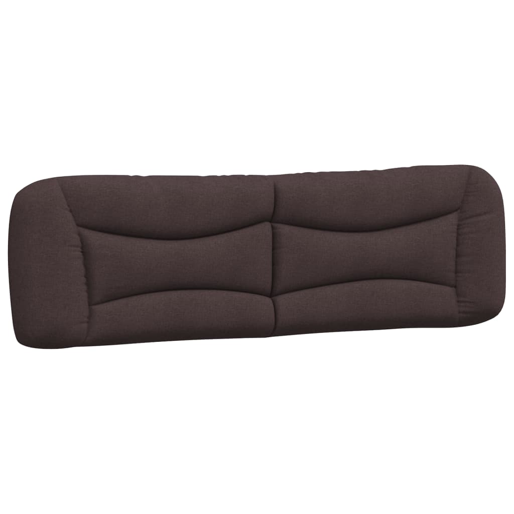 vidaXL Almofadão de cabeceira Hvar 180 cm tecido castanho-escuro