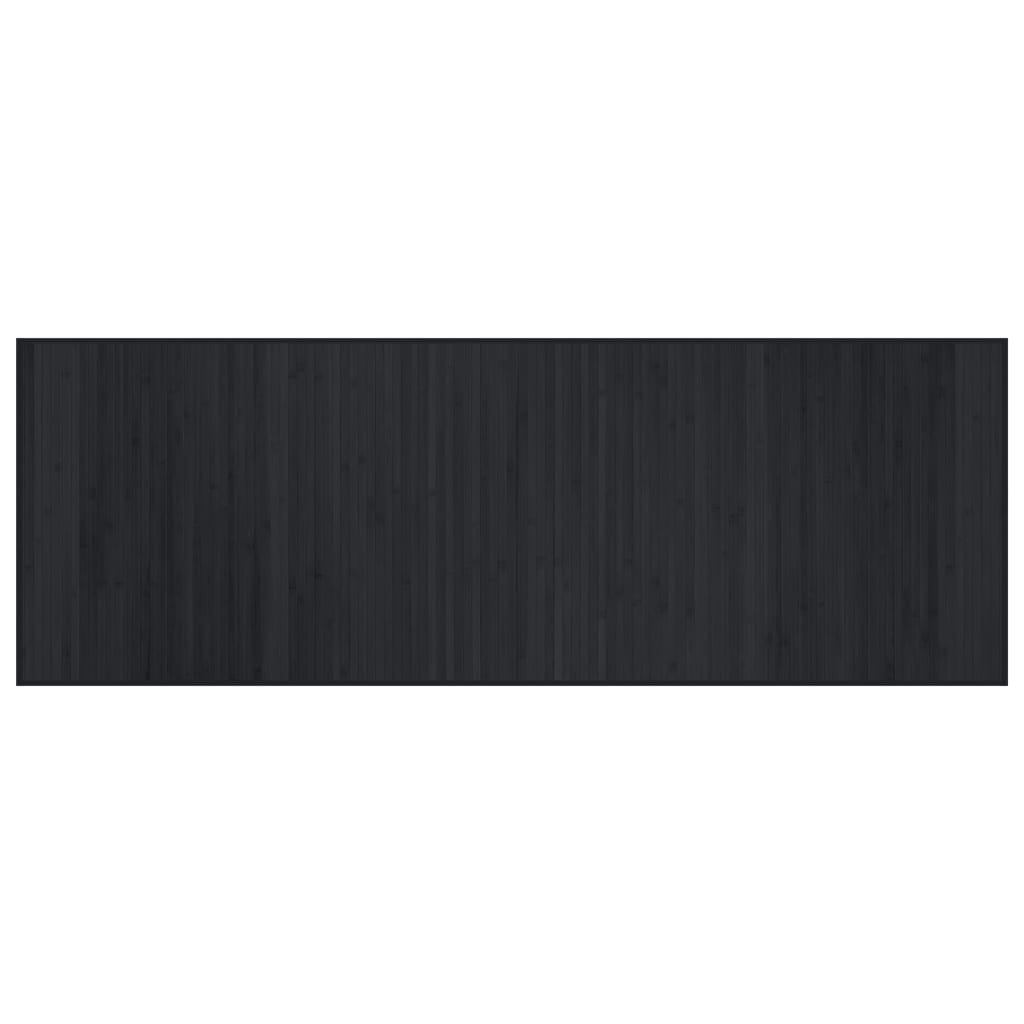 vidaXL Tapete retangular 70x200 cm bambu preto