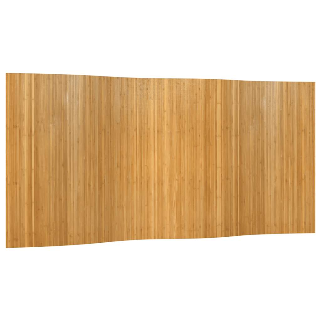 vidaXL Divisória largura 400 cm altura 165 cm bambu cor natural