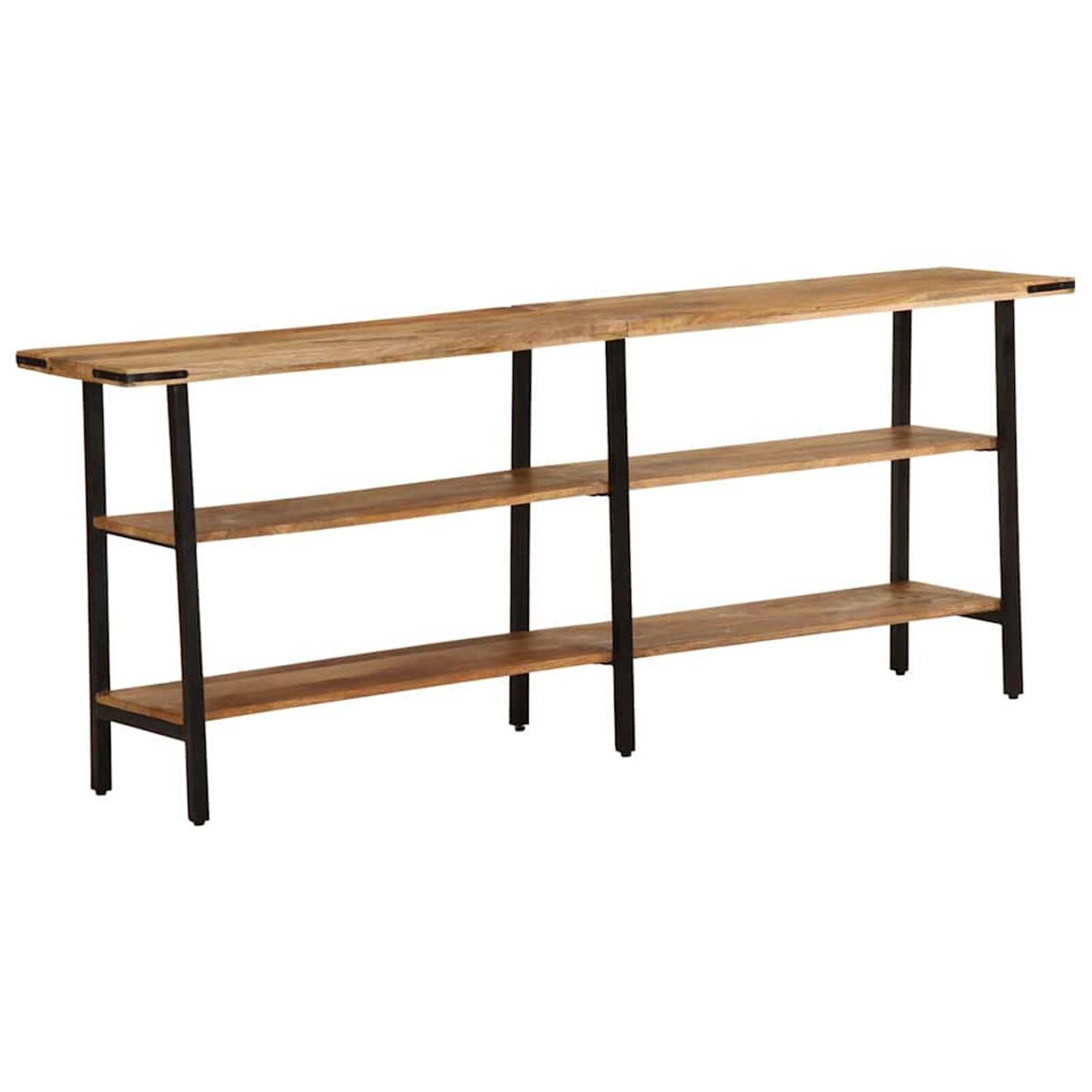 vidaXL Mesa consola 180x35x70 cm madeira de mangueira maciça