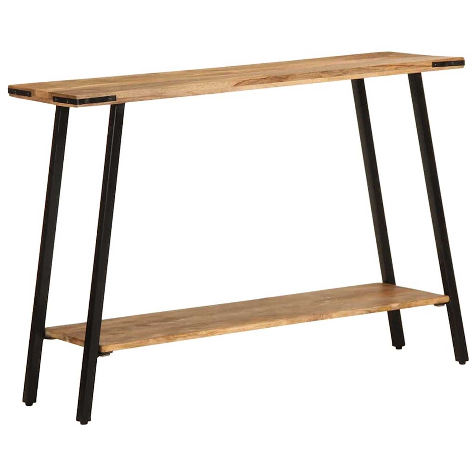 vidaXL Mesa consola 110x30x75 cm madeira de mangueira maciça